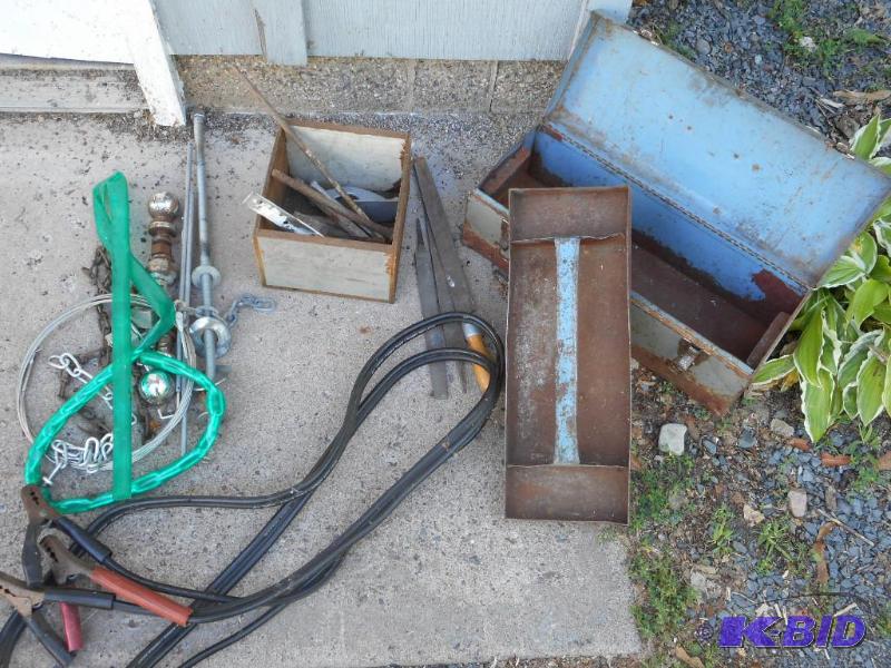 lot 159 image: Battery Cables and Tool Box