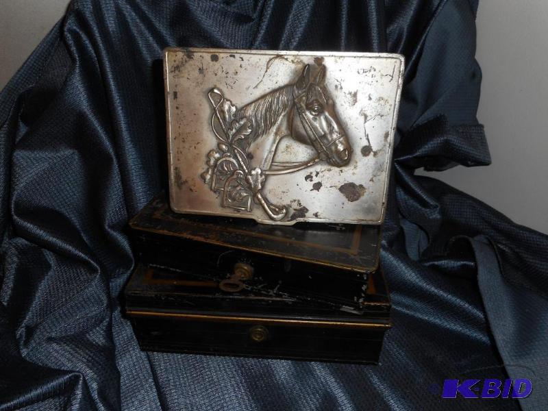 lot 41 image: Tin Money and Cigar Boxes