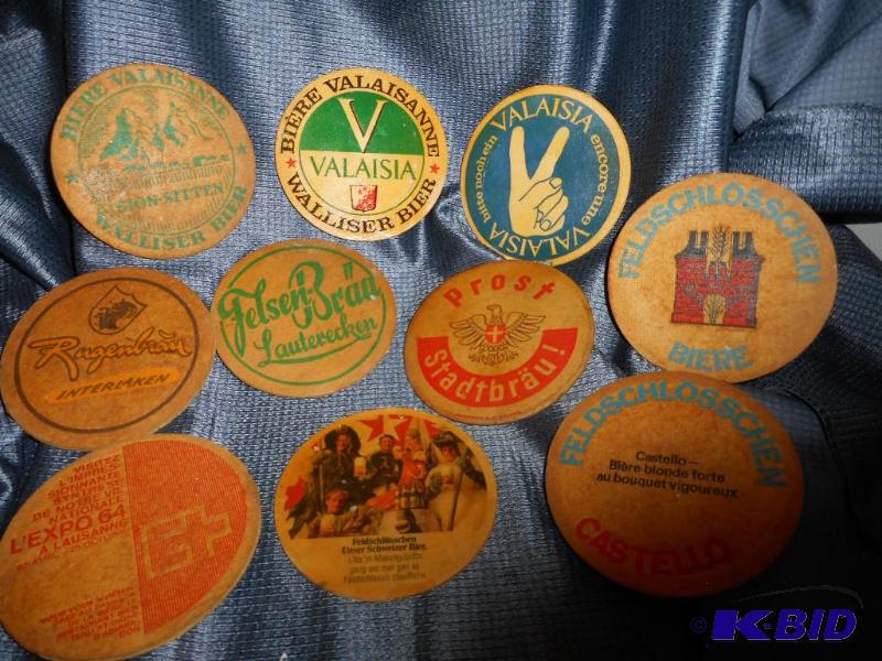lot 83 image: Swiss Beer Coasters