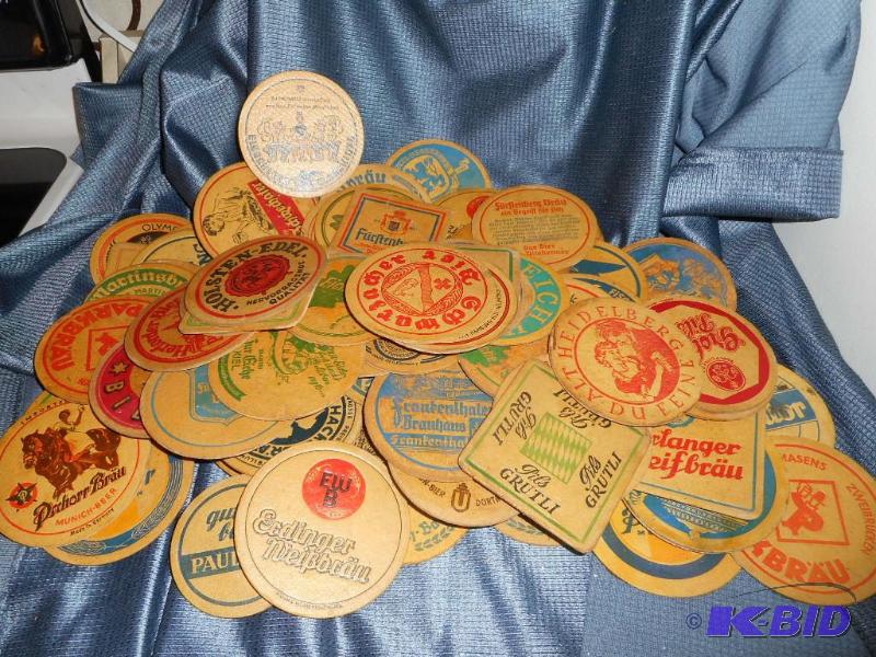 lot 87 image: Around World Beer Coasters