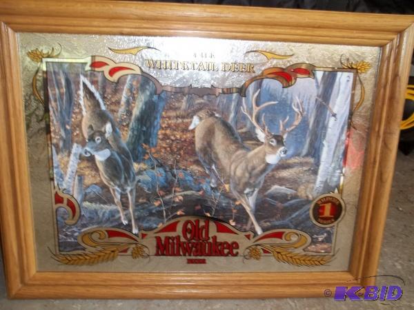 Old Milwakee the white tail deer sign 16x20 1...