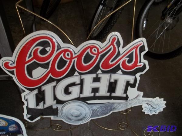 Coors light sign metal 24x18...
