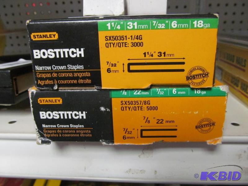 lot 27 image: lot of Bostich Crown staples