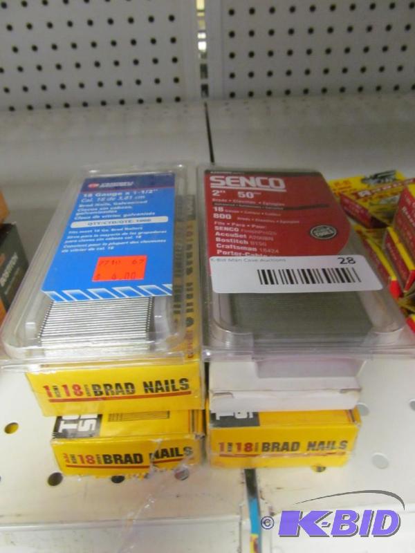 lot 28 image: Lot of 18ga brad nails