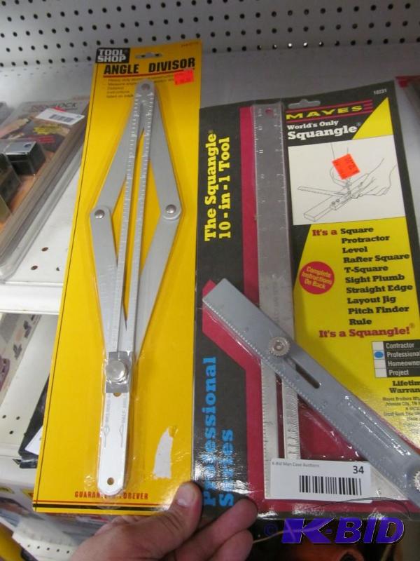 lot 34 image: Lot of 2 NEW angle tools