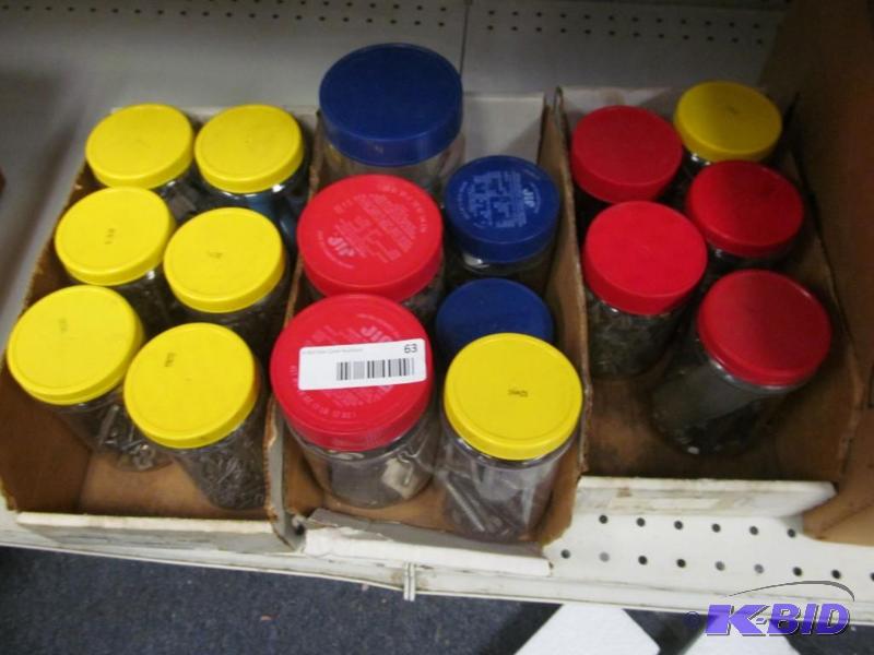 lot 63 image: lot of misc screws and nails ect