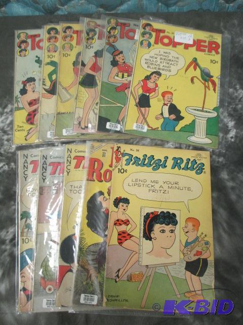 lot 00009 image: Vintage Comics-Nancy Topper Fritz  Ritz  and Love Romances