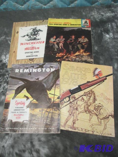 lot 1 image: Vintage Winchester,Remington and Savage arms Magazines
