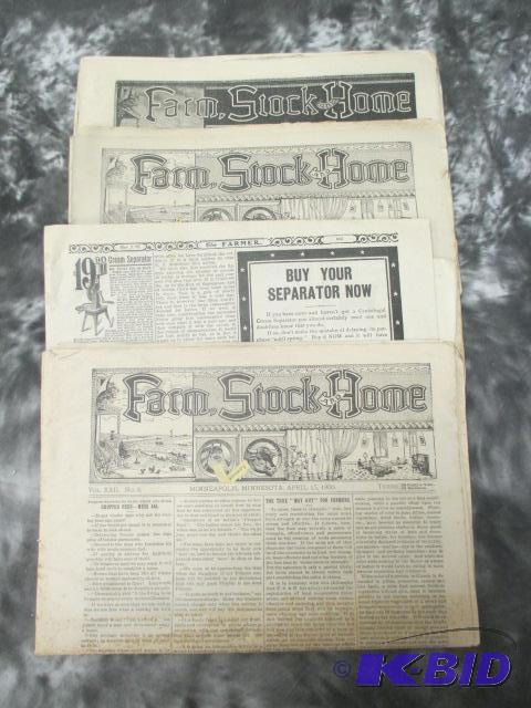 lot 13 image: Old Antique Newspaper Catalog Lot Cyphers Incubator Co. Farm, Stock, & Home Newspapers
