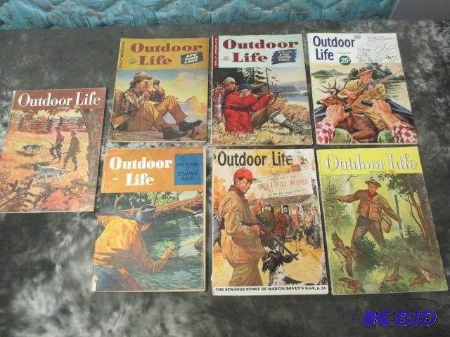 lot 3 image: Vintage outdoor life magazines