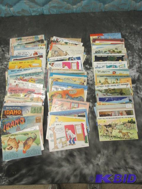 lot 37 image: Vintage post cards sold as 1 large lot