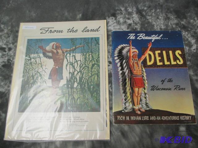 lot 4 image: Vintage Wisc. Dells advertising-