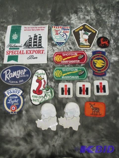 lot 40 image: Vintage  Patches and decals