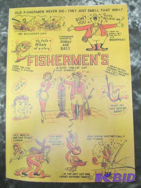 lot 43 image: Vintage Fishing magazine posters and adds.