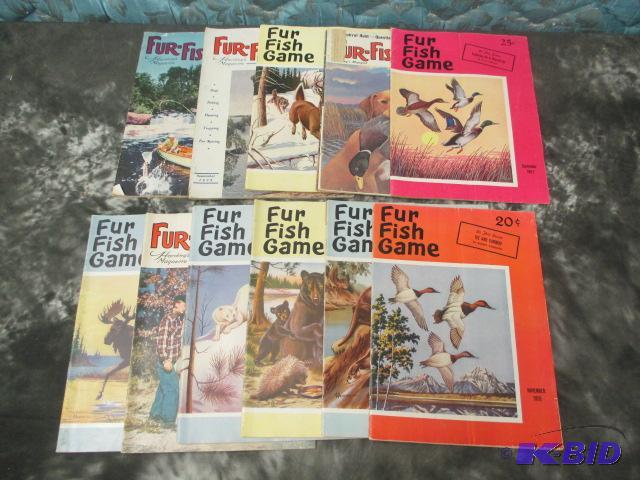lot 5 image: Vintage Fur Fish And Game magazines