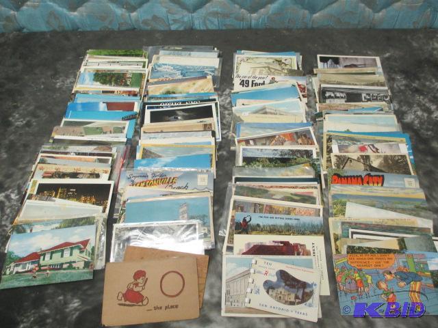 lot 51 image: Vintage post cards sold as 1 large lot