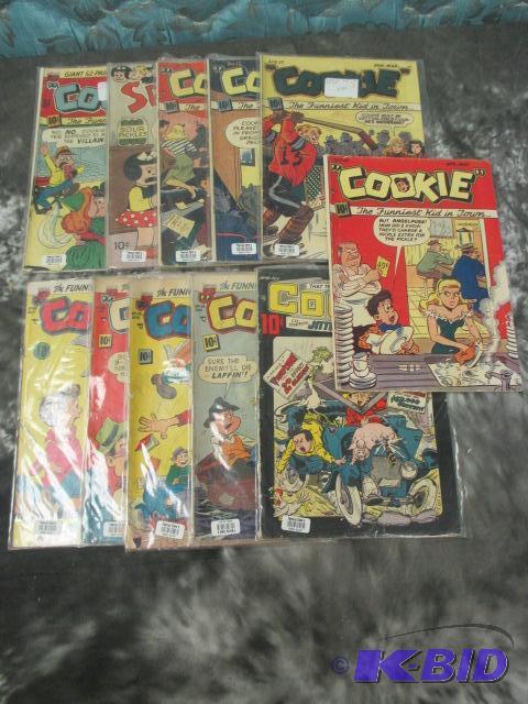 lot 8 image: Vintage COOKIE comic books