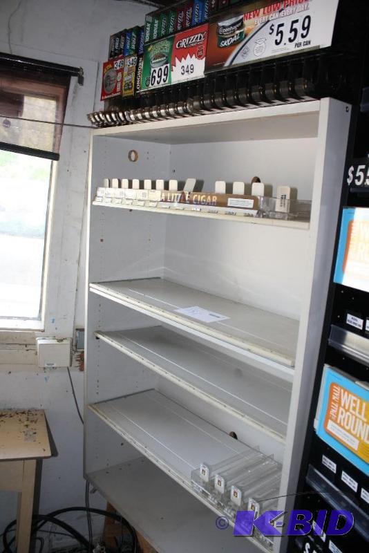 Wood Painted White TobaccoCigarette Display ...