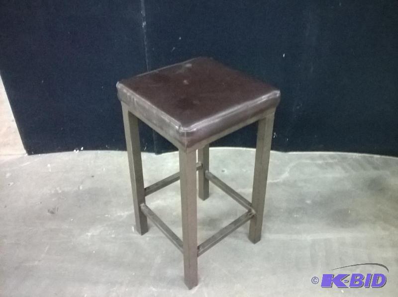 Leather Top Stool