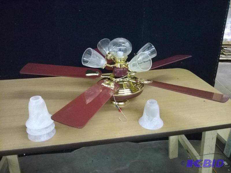 50in Ceiling Fan with Globes