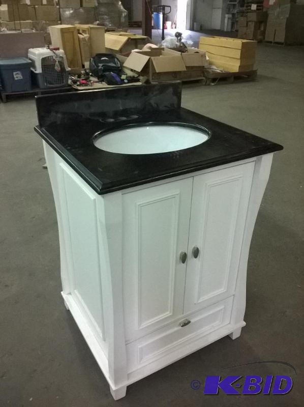 Sink with Granite Counter & Vanity