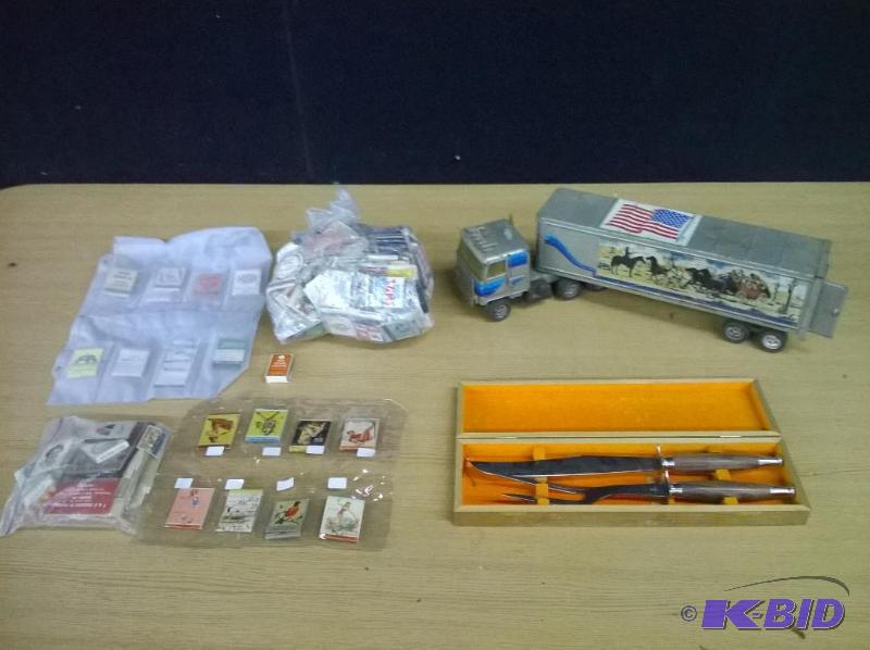 Matches, Truck, & Carving Set