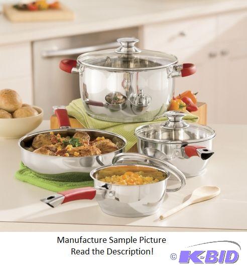 Ginnys Brand 7 Piece Stainless Steel Cookware...