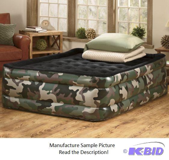 Camo Air Mattress - Queen Size - Waterproof m...