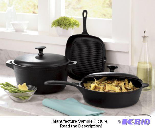 Five Piece Cast Iron Cookware -&nbspCast iro...