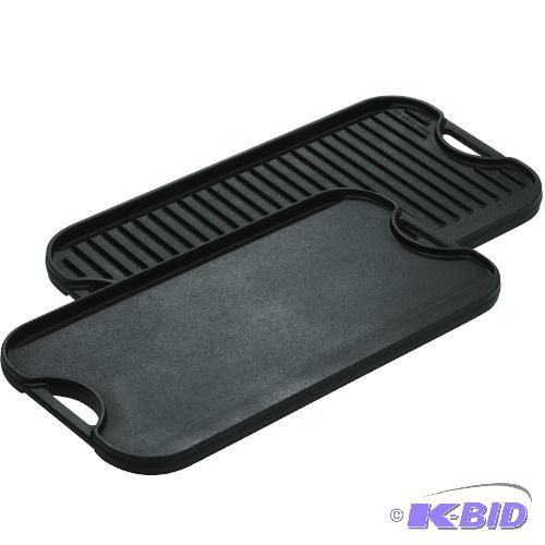 Reversible Cast Iron GrillGriddle - Looks Ne...