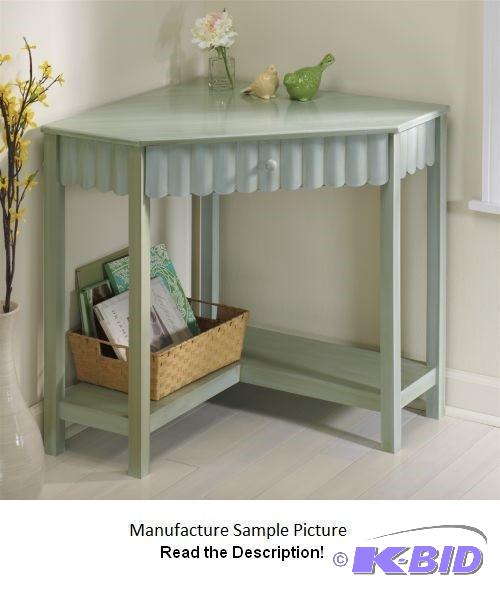 Green Scalloped Corner Desk - Add functional ...