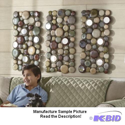Three Piece Mirrored Orb Wall Set -&nbspSmoo...
