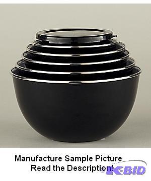 12 Piece Bowl Set - Black -&nbspThis 12-piec...