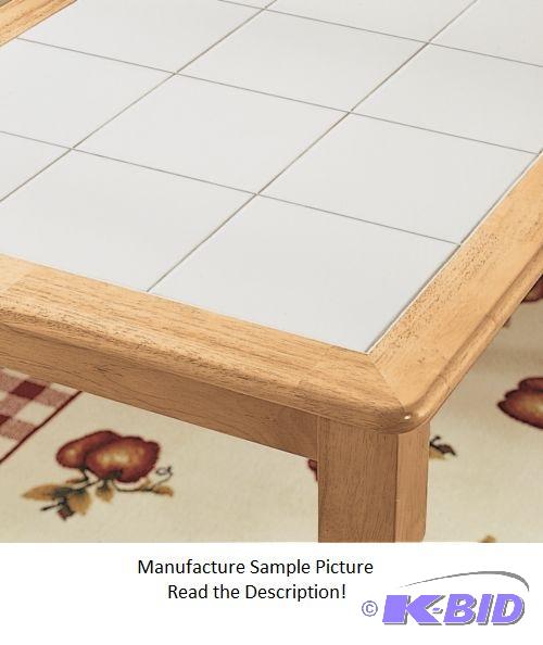 White Tile Top Table - Missing a leg -&nbspP...