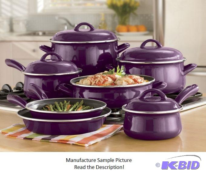 Ginnys Brand 11 piece&nbspPurple Cookware - ...