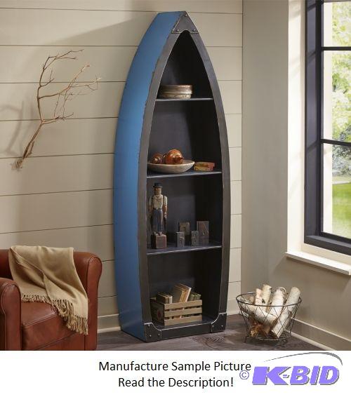 Blue Canoe Bookshelf -&nbspSet sail for naut...