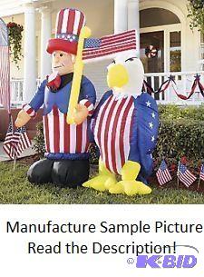 Inflatable Uncle Sam and Eagle - A grand salu...