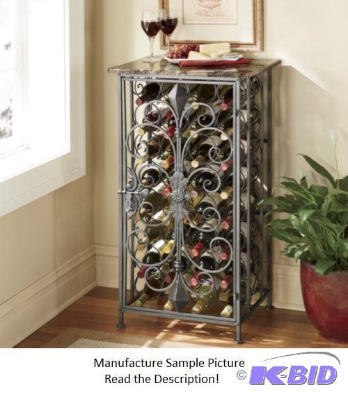 Faux Marble Scroll Wine Rack -&nbspThis styl...