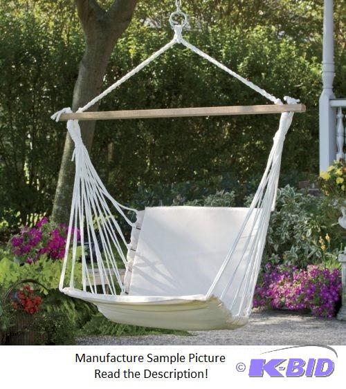 White and Wood Hammock Chair - Get into the s...