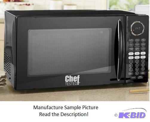 Chef Tested Black Digital Microwave Oven - Mo...