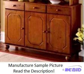 Walnut Sideboard - Sideboard has three drawer...