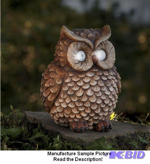 Solar Owl Light -&nbspThis nocturnal bird of...
