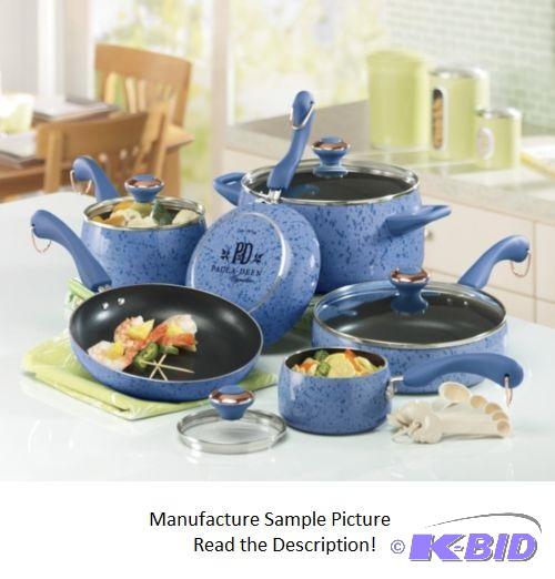 Paula Deen Blue Speckled Porcelain Collection...
