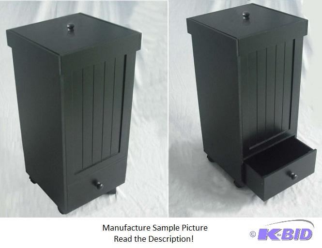 Black Rolling Trash Bin -&nbspSurely a cook ...