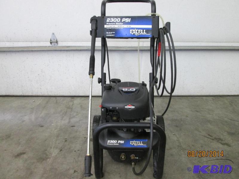 lot 10 image: Excell 6HP Gas-Powered Pressure Washer, Runs ...