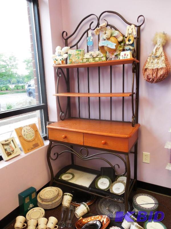 Beautiful Two Drawer Bakers Rack