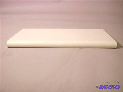 7 white sturdy plastic shelves with all necessary chrome slat wall bracketshardware (14 of them)
