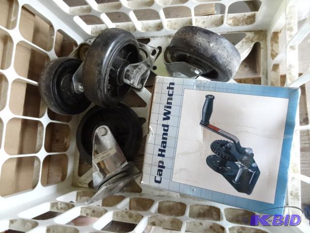 Cap Hand Winch 4 Swivel Casters...