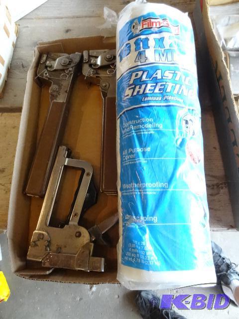 Hand and Hammer Staplers. Roll of Poly...
