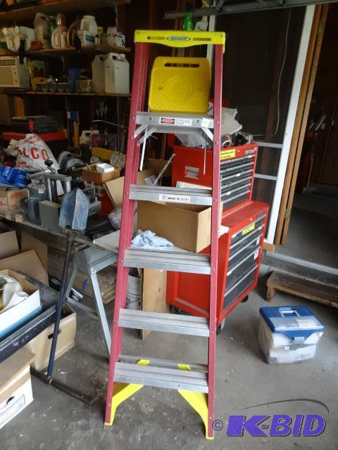 6 Werner Fiberglass Step Ladder...
